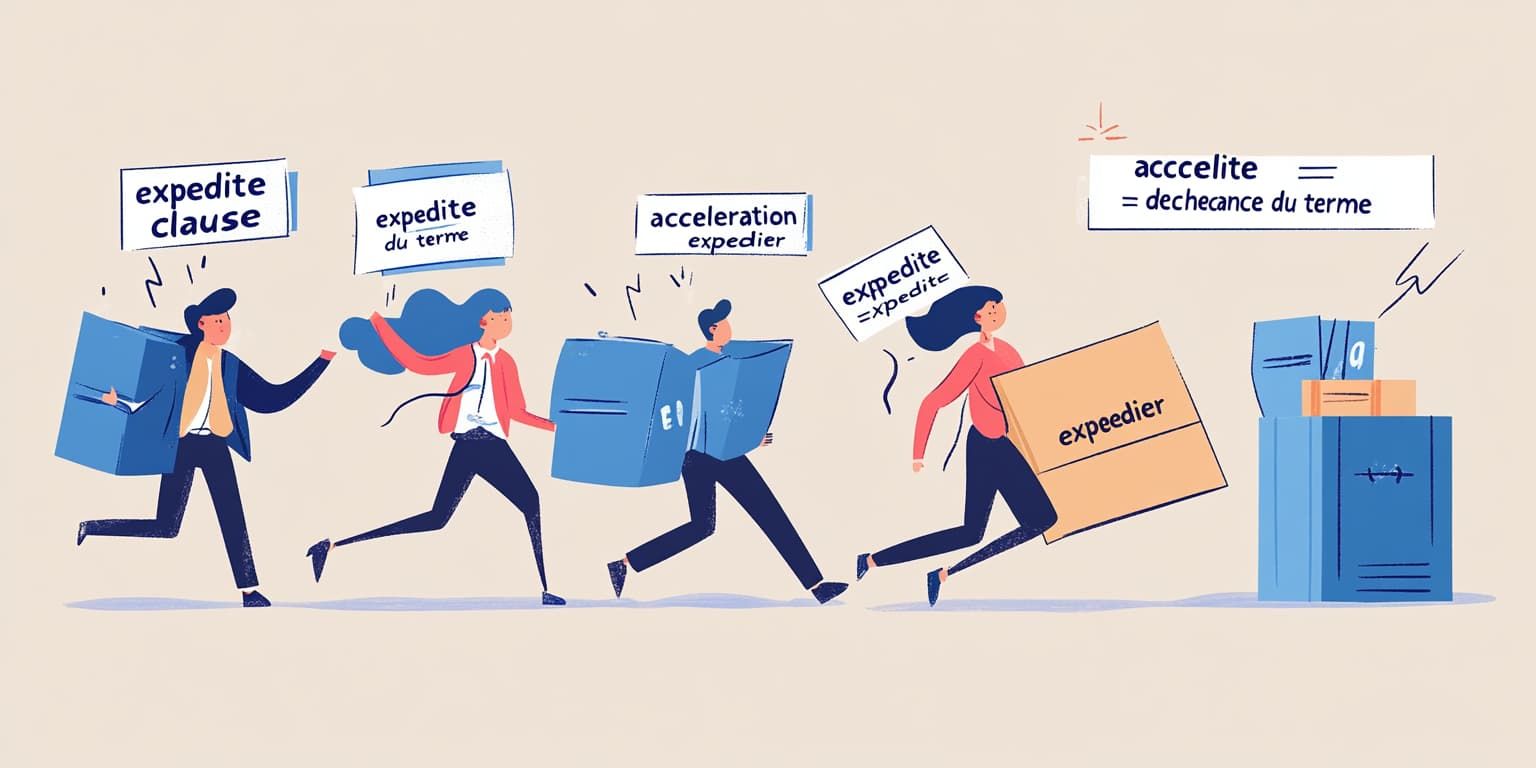 Traduction de "expedite" en français : expédier, accélérer ou...? Un faux ami de plus !