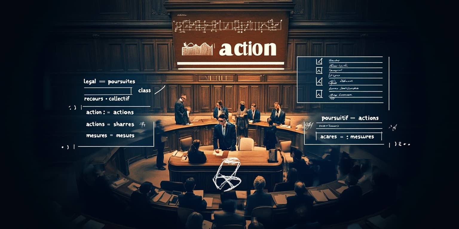 Traduction de "action" en français : action, recours, ou...? Un faux ami de plus!