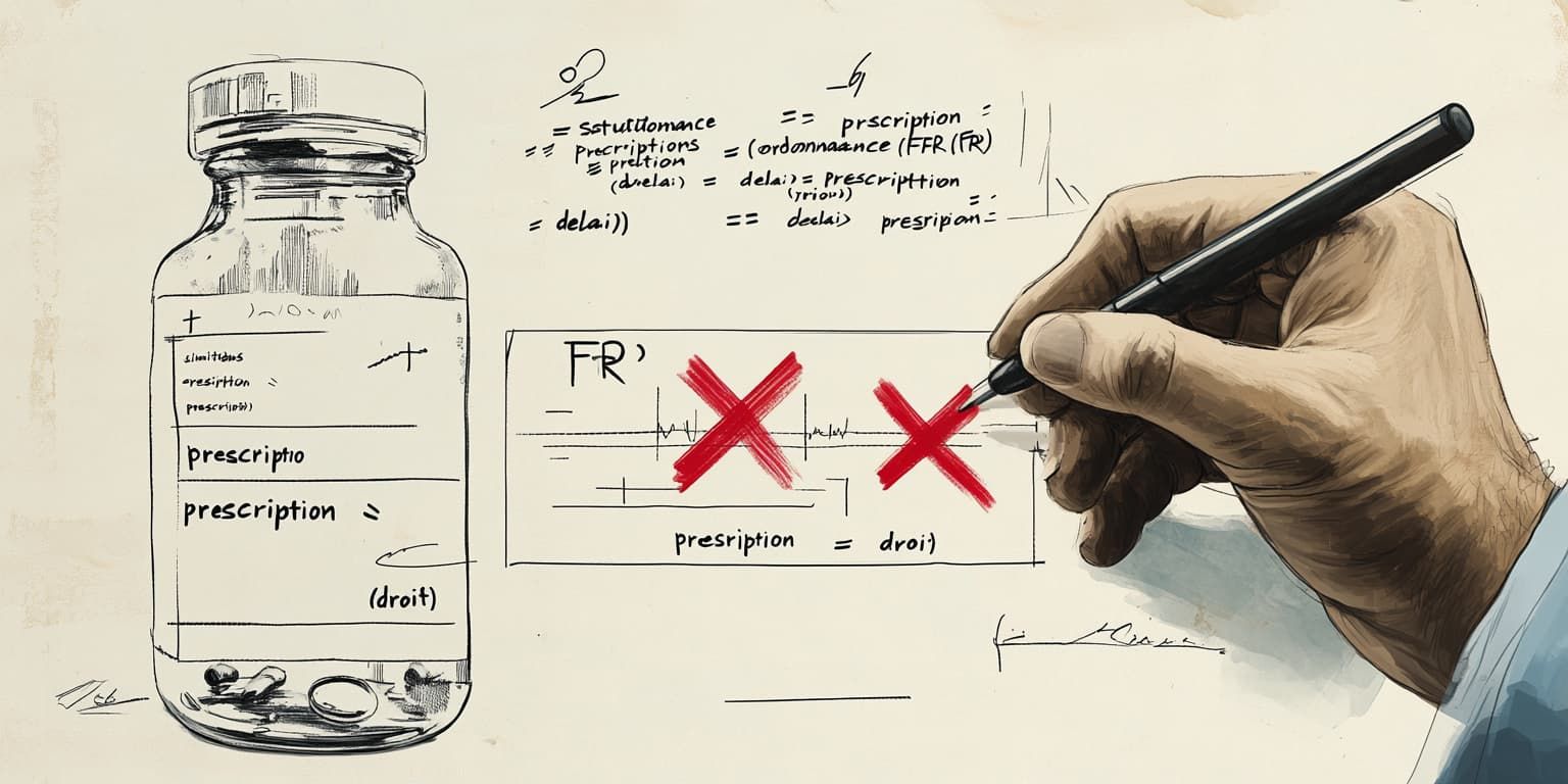 Traduction de "prescription" en français : prescription, ordonnance, ou...? Un faux ami de plus !