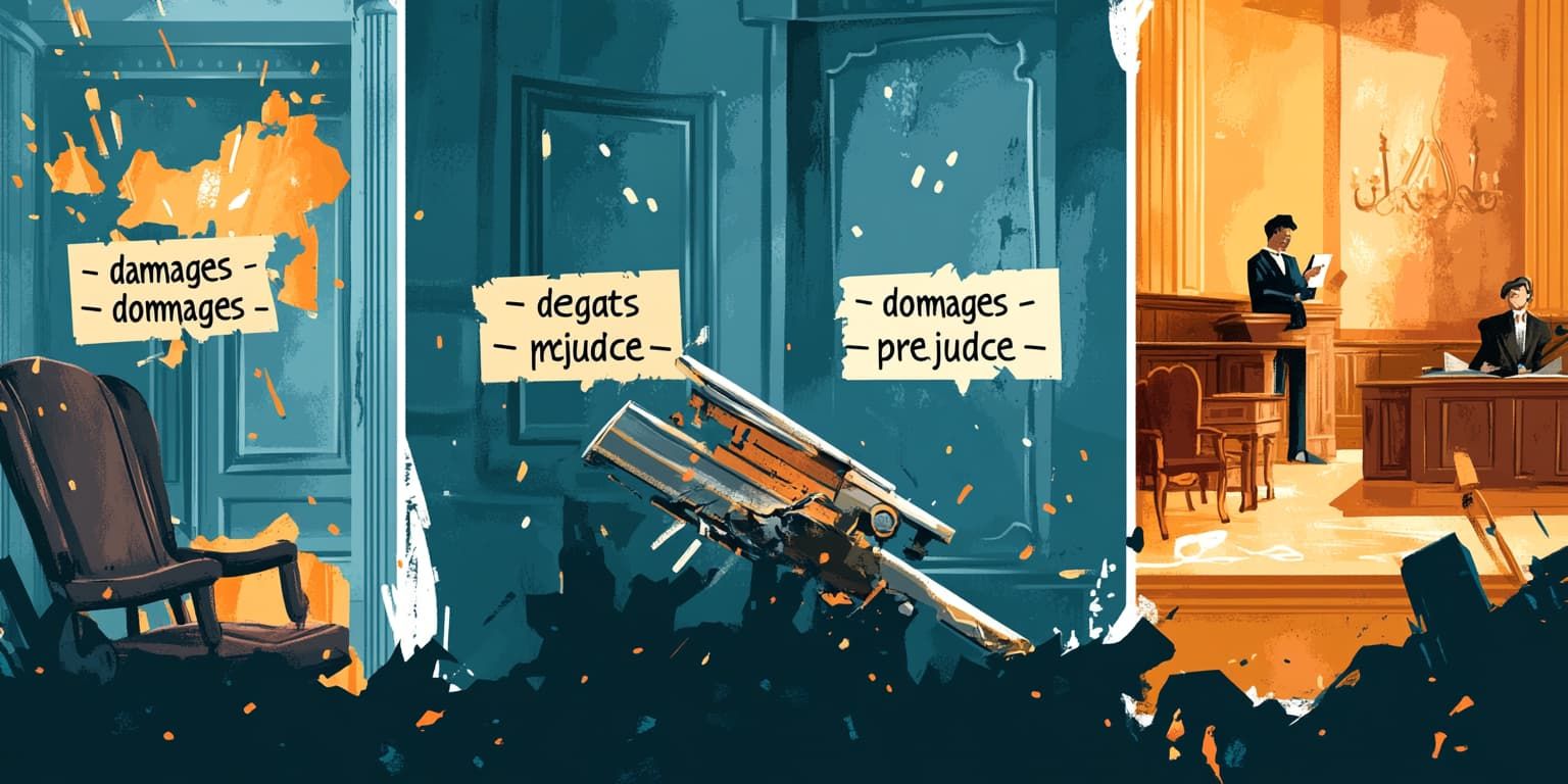 Traduction de "damage" en français : dommage, préjudice, ou...? Un faux ami de plus!