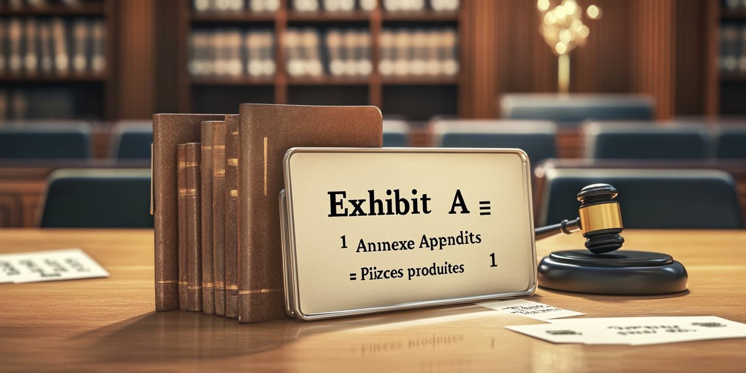 Traduction de "appendix" ou "exhibit" en français : appendix, annexe ou...? Un faux ami de plus!