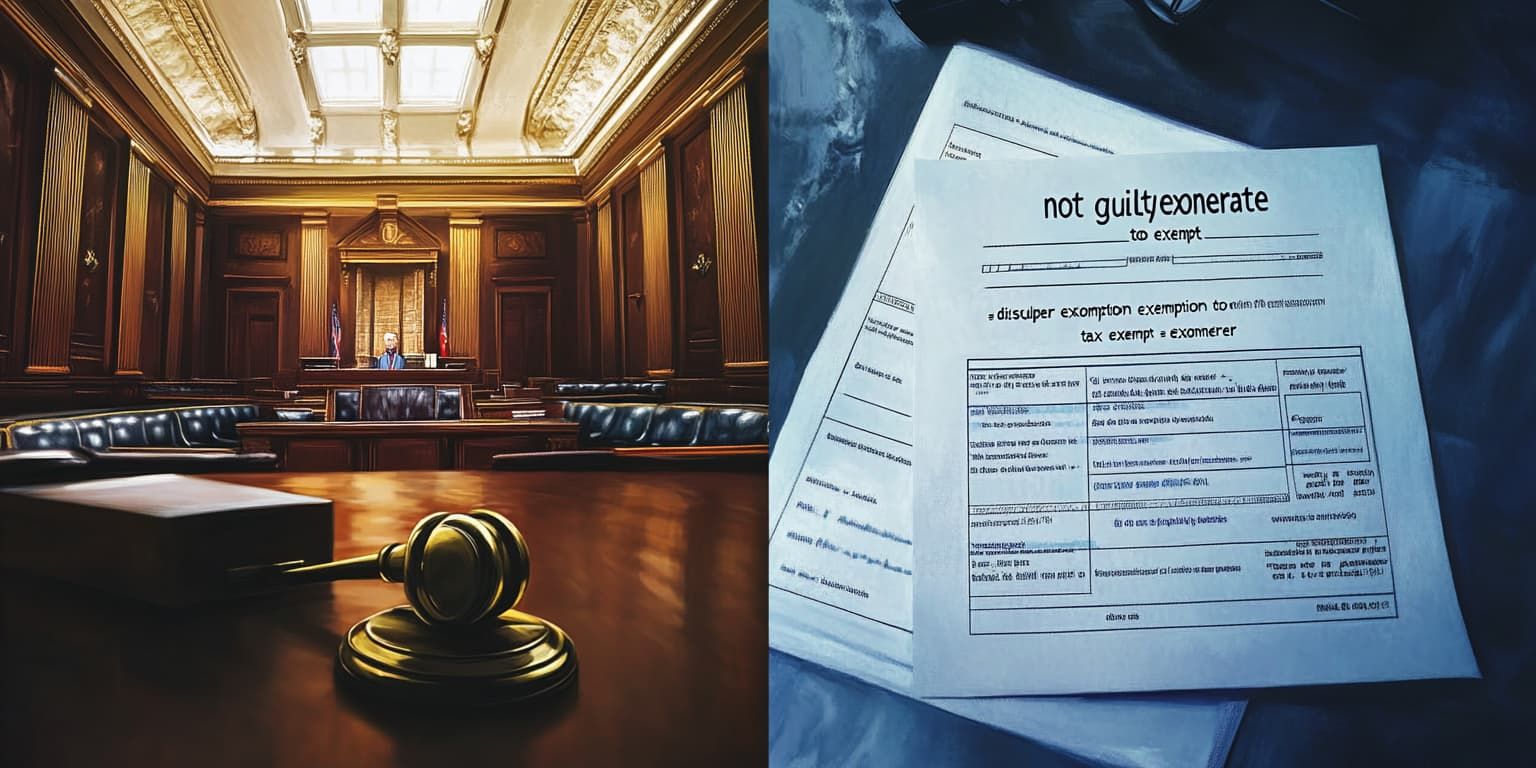 Traduction de "exonerate" en français : exonérer, mettre hors de cause, ou...? Un faux ami de plus !