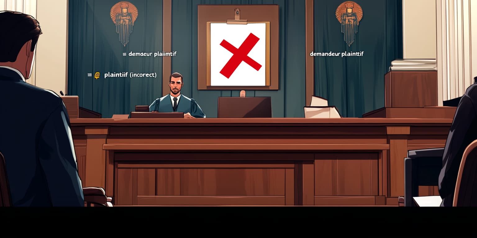 Traduction de "plaintiff" en français : plaintif, demandeur, ou...? Un faux ami de plus !