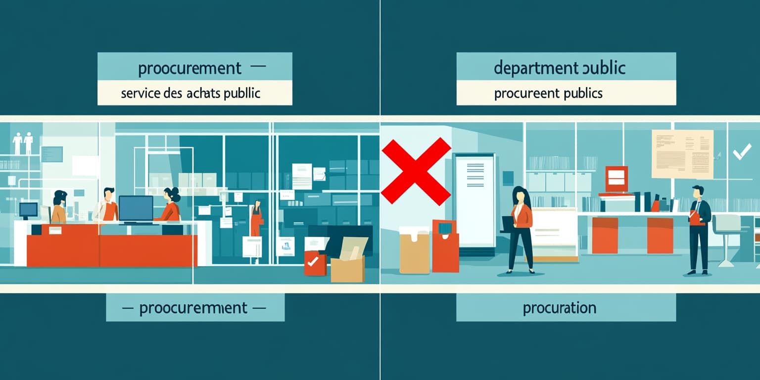 Traduction de "procurement" en français : procuration, approvisionnement, ou...? Un faux ami de plus !