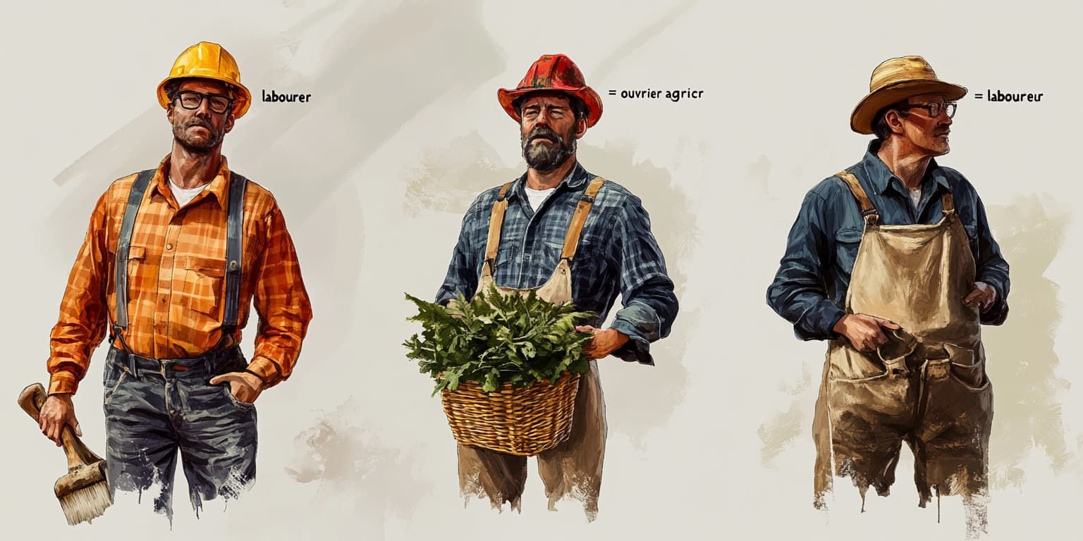 Traduction de "labourer" en français : laboureur, main d'oeuvre, ou...? Un faux ami de plus !