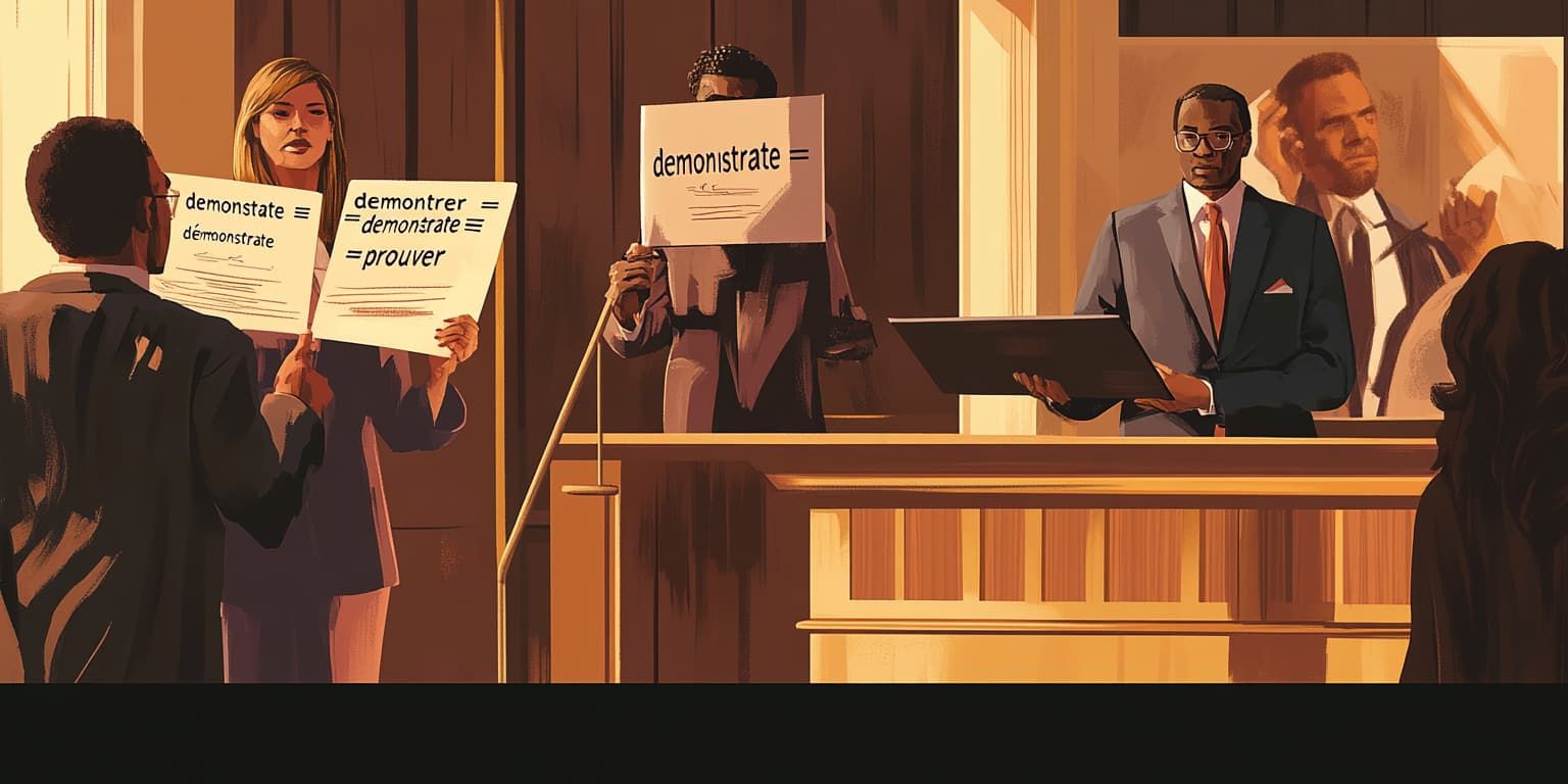 Traduction de "demonstrate" en français : démontrer, manifester, ou...? Un faux ami de plus !