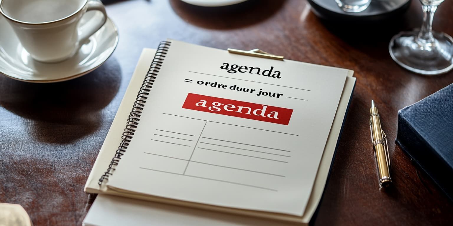 Traduction de "agenda" en français : agenda, programme ou...? Un faux ami de plus!